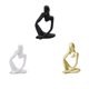 thumbnail image 1 of Estatuilla De Escultura De Pensador, Estatuas Para El Hogar, Decoraciones De Librería Modernas, 3 Uds., 1 of 7