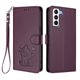 thumbnail image 1 of Funda Volteable con Diseño de Gato para Samsung Galaxy S21 Plus, Morado Oscuro, 1 of 6