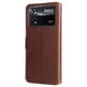 thumbnail image 5 of Funda Billetera para Xiaomi Poco X4 Pro 5G con Porta Tarjetas y Soporte Ajustable Marrón, 5 of 6
