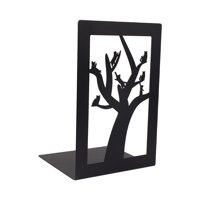 Bothyi - Sujetalibros Decorativos Organizador Resistente Soporte Para Libros Para Estantes Escritorio Oficina Gatos En El Árbol