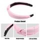 thumbnail image 4 of Ofertas Únicas 1 pieza Diadema de Nudo de Algodón Texturizado Suave para Mujeres 1.3 Pulgadas de Ancho Rosa, 4 of 7