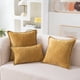 thumbnail image 1 of Xiao Hua Fundas de almohada, 2 unidades, amarillas, para sofá - Protectores de almohada de 45*45 cm con cremallera, tamaño estándar, de poliéster, para decoración del hogar., 1 of 3