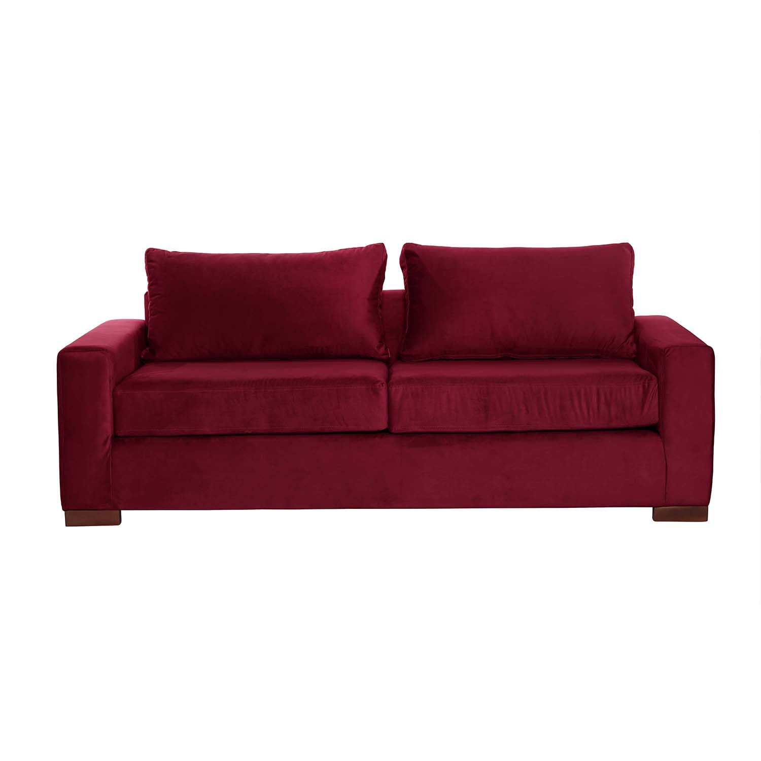 Latam Home - Sofa Cama Livorno 2pl Tela Velvet Burdeo