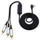 thumbnail image 1 of Cable adaptador de video AV para PSP 2000 3000 RCA compuesto, 1 of 4