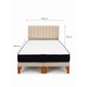 thumbnail image 4 of Cama King Beige con Colchón y Respaldo Lineal en Lino, 4 of 4