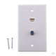 thumbnail image 2 of Conector Coaxial F De 4 Piezas, Conector Ethernet De Red RJ45, Toma De Placa De Pared, 2 of 5