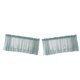 thumbnail image 4 of 2 UNIDS Ventana De Encaje Bordada Voile Sheer Cortina TIERS TIERS AZUL 137x61cm, 4 of 4