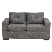 Muebles América - Sofá Franco 2 Cuerpos Cuero Auris Gris