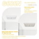 thumbnail image 5 of Rejilla/tapa de repuesto para ventilador de baño G686N, compatible con modelos Broan-NuTone 686, cubierta blanca resistente para extractor de aire (1 unidad), 5 of 6
