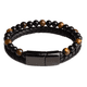 thumbnail image 1 of Pulsera cuero ojo tigre rojo natural, 1 of 3