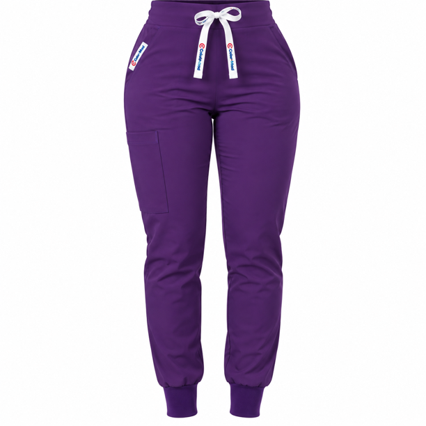 Pantalón Jogger clínico Anti fluidos. - Morado