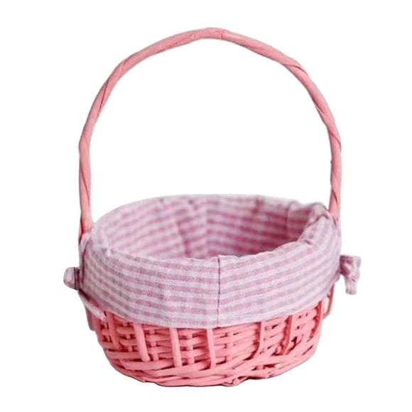 tejida de mimbre colgante, de arreglos florales s de servir decorativas naturales para interiores tejidas para la decoración , Rosado