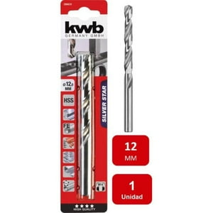 Kwb - Broca Acero Rápido Hss Silver 12Mm