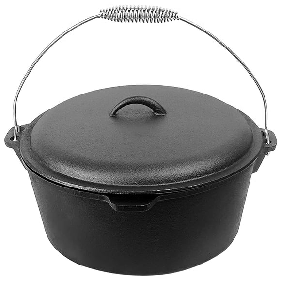Olla Holandesa Cuisiland de 8,5 L con Asa de Gancho de Hierro Fundido