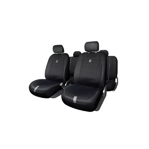 Genérico - Fundas Cubreasiento B-Equip Ecocuero Universales Negro