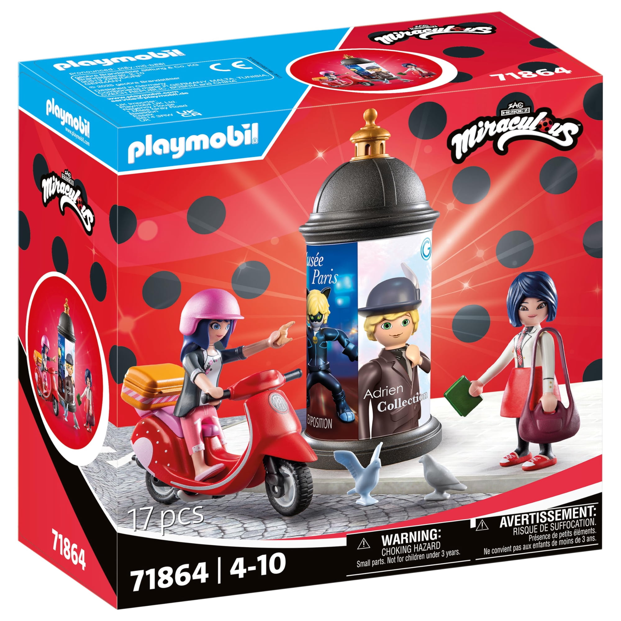 Playmobil Miraculous: Paseo En Scooter Por París