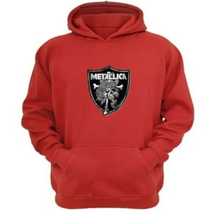 Genérico - Poleron Canguro Metallica Rojo Talla Xs Unisex