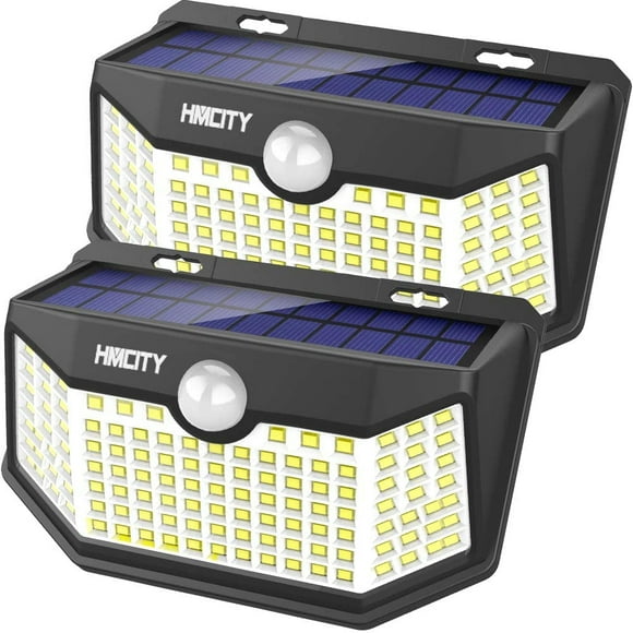 Luces solares al aire libre 120 LED con reflector de luces,