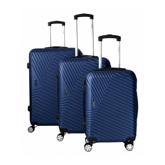 Importclick - Set 3 Maletas Equipaje Cabina Ruedas - Azul