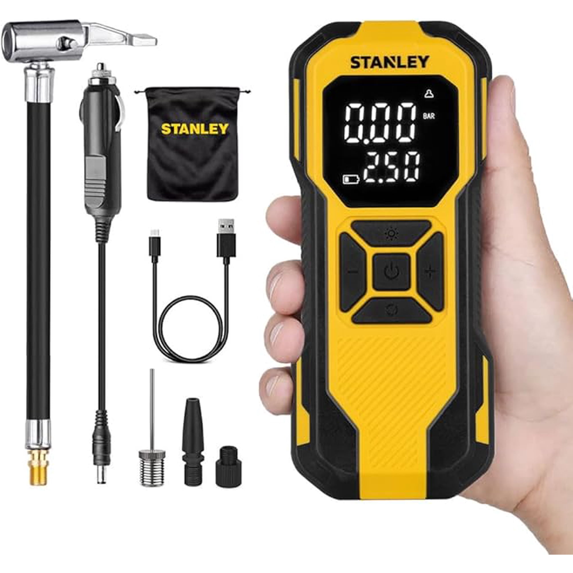 Stanley Mini Compresor Portátil Auto Profesional 12v | 10 Bar - Sxif0101