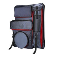 Magideal - Estuche De Portafolio De Arte, Bolsa De Bocetos, Bolso Portátil, Mochila Para Artistas, Bolsa De Arte Para Suministros Para Pantalla De Visualización, Rojo Azul