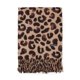 thumbnail image 1 of Bufanda Tipo Cashmere Estampado animal print leopardo Mujer con Flecos Invierno beige Talla Única, 1 of 3