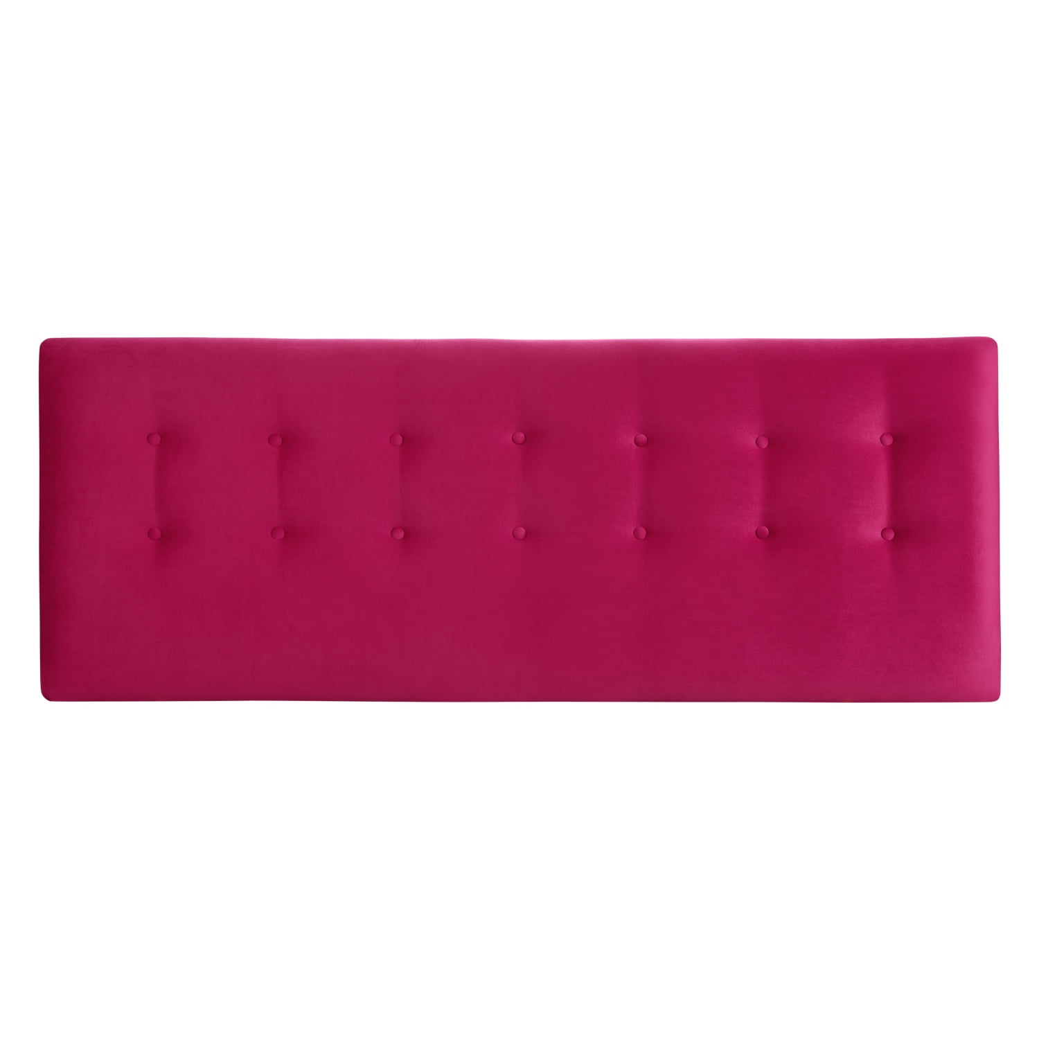 Bodevir - Respaldo Botone Felpa King Burdeo