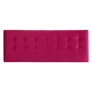 Bodevir - Respaldo Botone Felpa 2 Plazas Burdeo