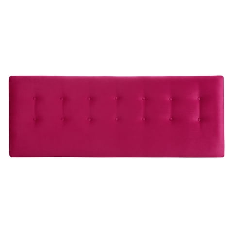 Bodevir - Respaldo Botone Felpa King Burdeo