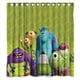 thumbnail image 1 of Cortina de ducha con diseño de Monsters University de Carton, juego de cortinas de baño con ganchos, tamaño 66 x 72 pulgadas, 1 of 3
