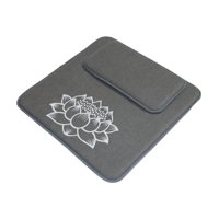 Ioensy - Cojín De Meditación, Asiento De Yoga, Cuadrado, Antideslizante, Para Dormitorio, Juego De Almohadas De Suelo, Color Gris