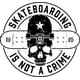 thumbnail image 1 of Decomural Skateboarding Is Not A Crime WS-50525, 1 of 2