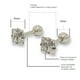 thumbnail image 3 of Aros Puntos Luz Zirconio Blanco 5mm Cuadrado, 3 of 3