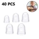 thumbnail image 2 of Protectores de dedos de silicona para guitarra, protectores de dedos para guitarra, protectores de dedos para ukelele, protectores de dedos para bajo, 5 tamaños, 40 unidades, 2 of 8