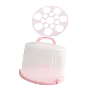 Bothyi - Portador De Pasteles Con Tapa Y Asa Caja De Pasteles Portátil Para Frutas De Picnic Camping 10 Pulgadas Con Estante