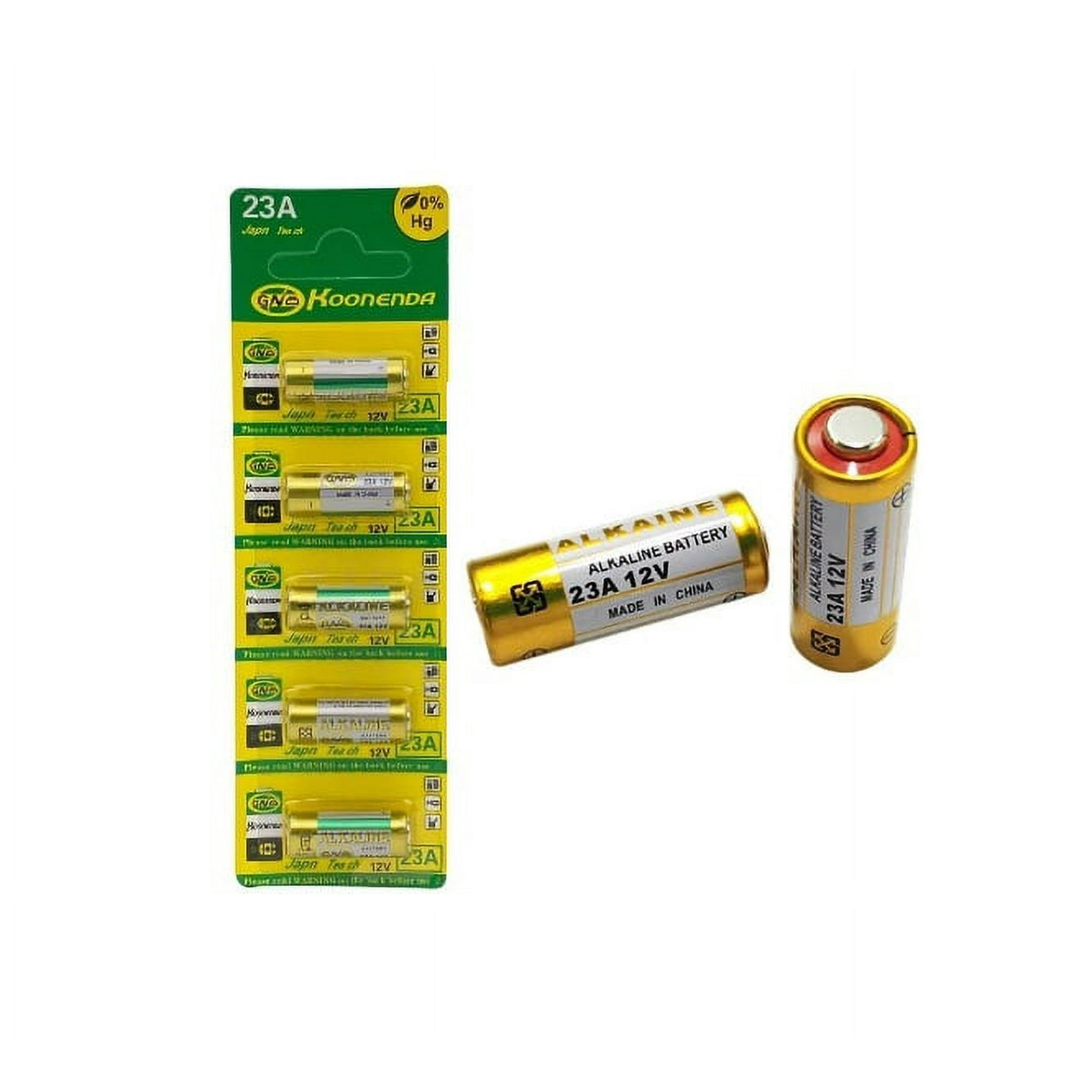 Impormaipu - Pilas Alcalina Flycat L1028 23a N21 Vr22 12 V Tira 5 Uni Larga Duración Extra Dutty Pila Para Reloj Calculadoras Aparatos Varios