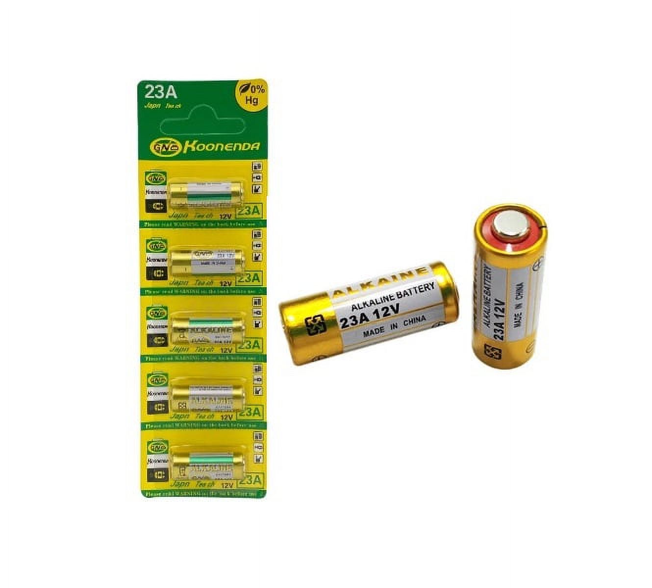 Impormaipu - Pilas Alcalina Flycat L1028 23A N21 Vr22 12 V Tira 5 Uni Larga Duración Extra Dutty Pila Para Reloj Calculadoras Aparatos Varios