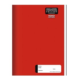 Pack X 4 Cuaderno College Liso Composición 100 Hojas – Proarte