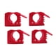 thumbnail image 5 of Kit De Montaje De Abrazadera De Goma De Liberación Rápida Genérica De 4 Piezas, Piezas Organizadoras De Herramientas, Color Rojo, 5 of 5