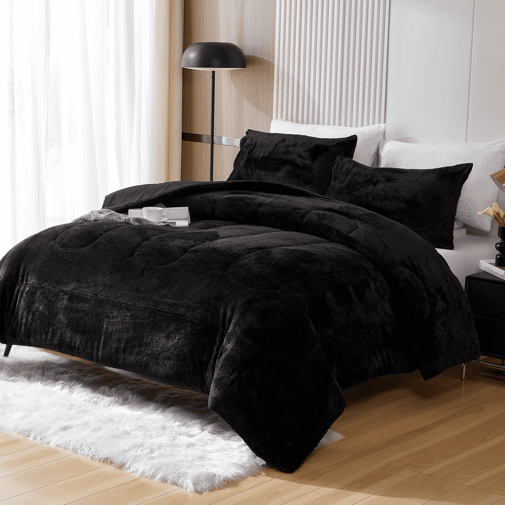 Genérico - Cubrecama Peludo Chiporro 2 Plazas + Fundas