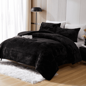 Genérico - Cubrecama Peludo Chiporro 2 Plazas + Fundas