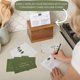 thumbnail image 3 of Caja de recetas de madera Remi & Rain 4x6 con 50 tarjetas, 3 of 6