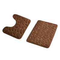 Bothyi - Alfombra De Baño Felpudo De Interior Felpudo Alfombra De Baño Para Dormitorio Sala De Estar Cocina Café