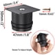 thumbnail image 3 of Patas para muebles OwnMy de acero inoxidable, negras, ajustables de 5 a 6.4 cm, 4 piezas, 3 of 7