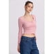 thumbnail image 2 of Polera Mujer Escote V Palo Rosa, 2 of 4