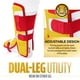 thumbnail image 4 of Protector de piernas Franklin Sports PRT Series de béisbol para adultos, color amarillo/rojo, 4 of 9