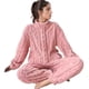 thumbnail image 1 of 3x Pijama Conjunto Invierno Mujer Peludo Suave Trenzado, 1 of 10