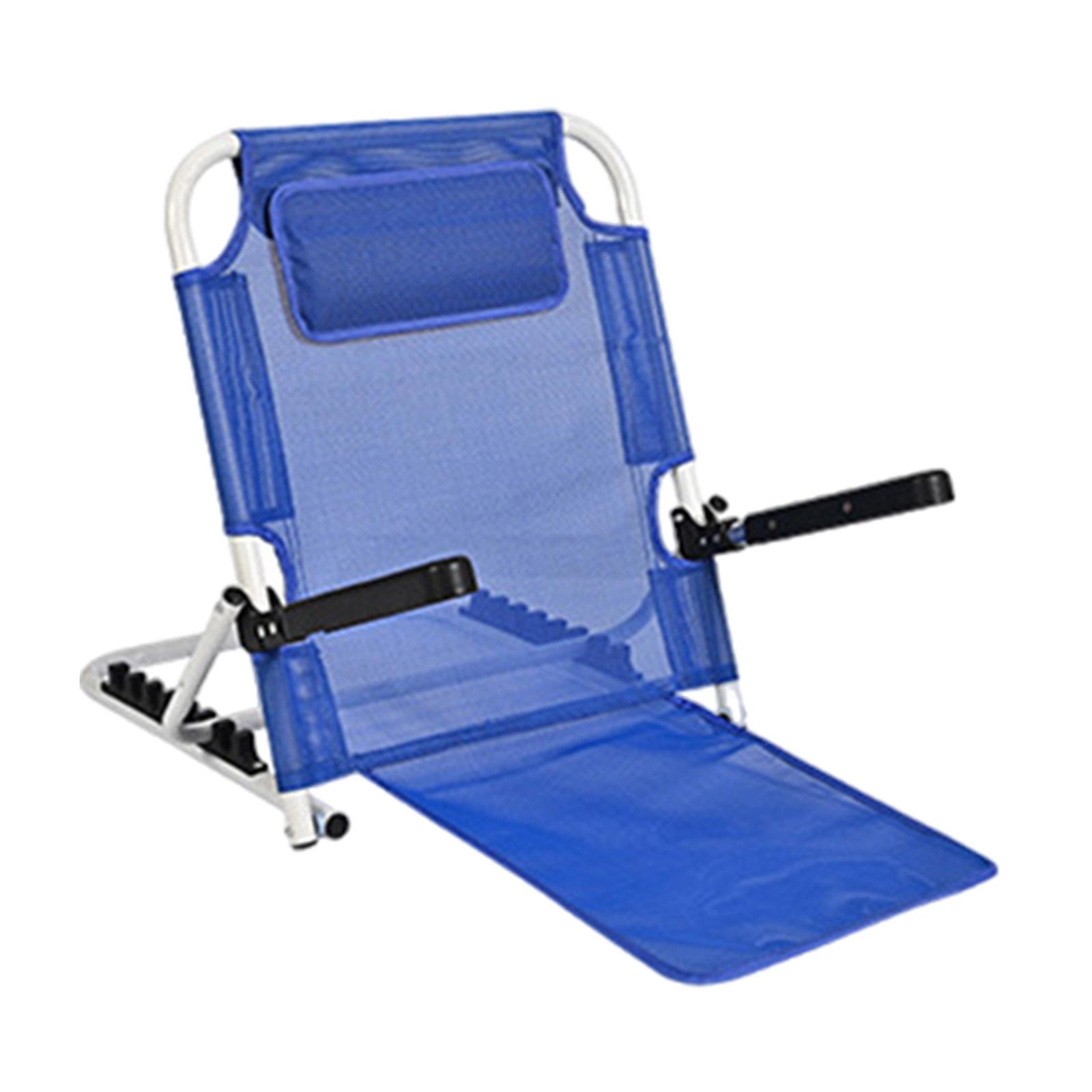 Magideal - Respaldo De Elevación, Respaldo De Cama, Silla De Estadio Ajustable, Asiento, Cojín Blanqueador, Cojín De Asiento, Silla De Suelo Multifunción, Silla Azul Oscuro