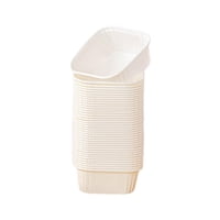 Magideal - 50 X Estuches Para Magdalenas Estuches Para Hornear Estuches Para Muffins De Grado Alimenticio Caja Pequeña Para Empaquetar Pasteles Para Festivales A Blanco