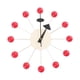 thumbnail image 1 of Reloj De Pared De Bola Redonda, Simple, De Mediados De Siglo, Para Sala De Estudio, Decoración De Dormitorio, Relojes, Bola Roja, 1 of 5
